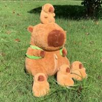 Juego De Peluches Capybara Mommy Con 4 Bebés Muñeco De Peluche Capybara Juguete De Cojín Y Mochila Para Niños Regalo De Navidad - details 3