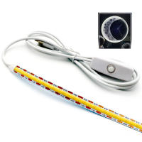 Tira De LED COB Flexible 1M 5V USB 400 LEDs/M Blancos/Blanco Cálido/Blanco Natural Alta Densidad Con RA90 FCOB Luz De Tira LED - details 12