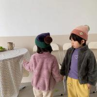 Chaqueta De Poliéster Rosa Para Niñas Con Cierre De Cremallera Y Colarín Invernal Térmica De Fleece Para Niños De 1 a 5 Años Ropa Infantil Outerwear Coreana Caliente - details 3