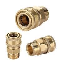 Kit De Conexión Rápida Para Lavar Con Presión M22 14mm a 1/4 Pulgada Adaptador De Metal Para Mangas De Alta Presión - details 4