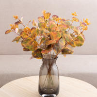 5pcs Plantas Artificiales De Eucalipto Para Otoño Decoración De Fiesta De Navidad Bouquet De Flores Falsas Para Bodas Y Casamientos Decoración De Jardín Y Hogar - details 0