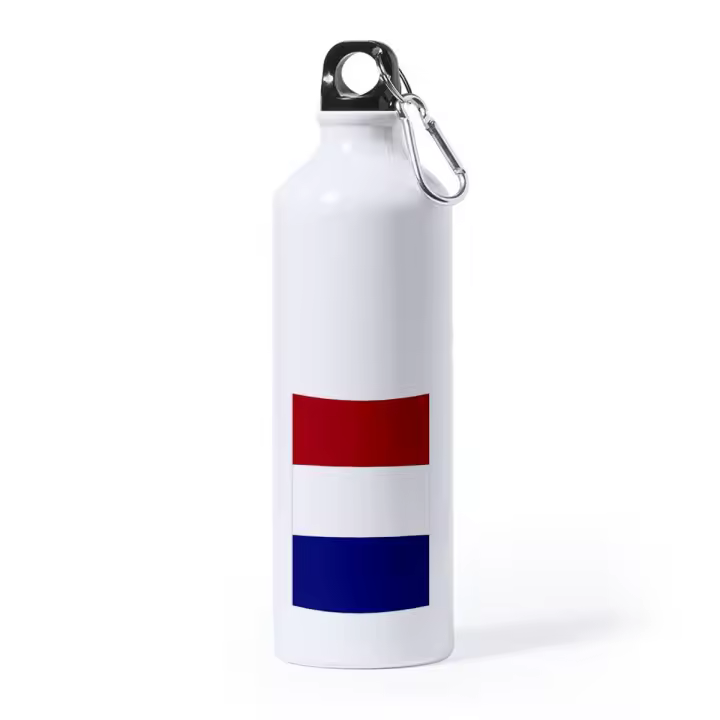 BIDON GRANDE 800 ML ACERO INOXIDABLE BANDERA DE FRANCIA LIBERTAD deporte deportivo con mosqueton botella liberte equalite fraternite - 1