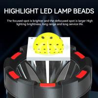 Linterna Portátil LED Para Camping Recargable Por USB Con Indicador De Energía Y Función De Energía Móvil - details 3