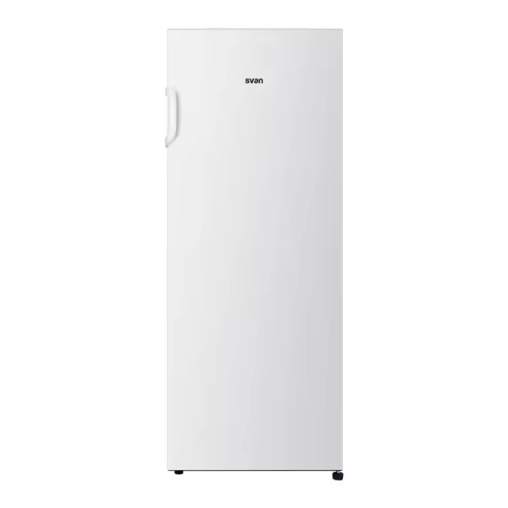 Svan - Congelador vertical SCV145501E de 165 L, clase energética E, cíclico, alto 143 cm x ancho 55 cm, color blanco, ideal para cocina y despensa doméstica - 1