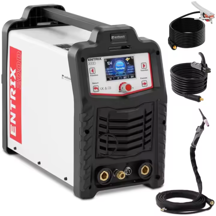Spawarka cyfrowa do aluminium ENTRIX TIG MMA HF AC/DC Puls 200A - 1