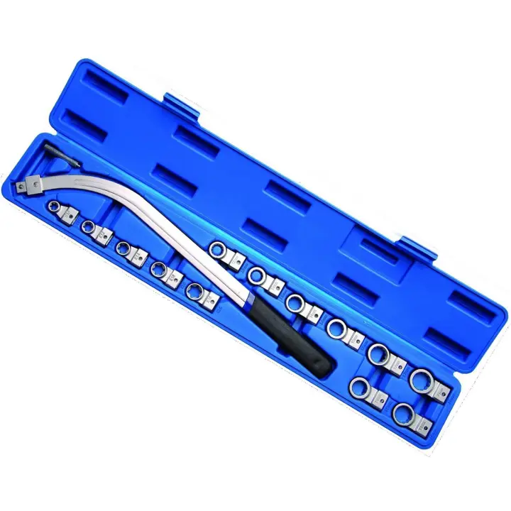 JOMAFA - JUEGO DE LLAVES PARA TENSAR CORREAS DE DISTRIBUCION TORX Y 12 CARAS, 15 PIEZAS -2423 - 1