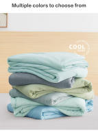 Edredón De Enfriamiento Para Cama Seda Cómodo Y Ligero Ropa De Cama Con Tela Fría De Dos Lados Para Verano Poliéster 100% - details 11