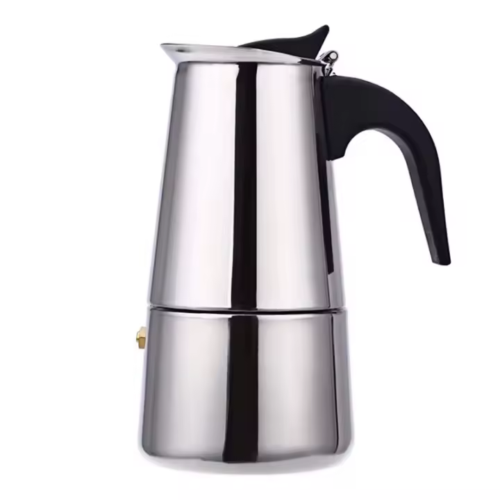 Cafetera de acero inoxidable para uso en el hogar, Cafetera italiana Moka, cafetera expreso, cafetera percoladora, herramientas de café para Latte Stovetop，Envio desde España - 1