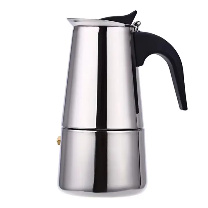 Cafetera de acero inoxidable para uso en el hogar, Cafetera italiana Moka, cafetera expreso, cafetera percoladora, herramientas de café para Latte Stovetop，Envio desde España - 1