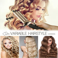 Rizador De Pelo Portátil Cerámico Con Control De Temperatura 2 Velocidades PTC Calentamiento Rápido 5 Modos De Onda Para Cabello Seco Y Húmedo - details 1