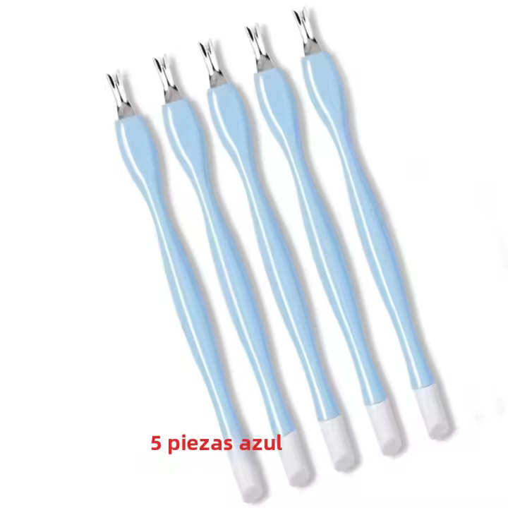 Herramienta De Cuidado De Uñas 2 En 1: Trimmer De Acero Inoxidable Y Remover De Cutícula UV Gel Polvo Para Manicura Y Pedicura Eliminador De Piel Muerta - 1