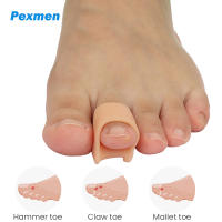 Pexmen Corrector De Dedos De Terciopelo 2/4Pcs Para Dedos Curvados Torcidos Y Enclavados Almohadilla De Apoyo Para Dedos - details 0