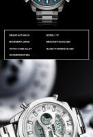 Reloj De Pulsera Para Hombre KAT-WACH Doble Pantalla En Acero Multicolor Con Luz LED Alarma Calendario Y Semana Display - details 5