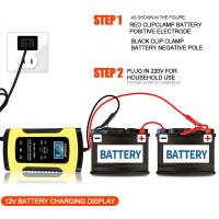 Cargador Inteligente De Batería De Coche Y Motocicleta 12V 6A Para Baterías De Ácido Plomo Con Pantalla LCD Digital - details 11