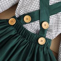 Conjunto De Ropa Para Bebé Niña Con Punto De Luto Top De Manga Larga + Vestido Con Suspensión + Diadema Estilo De Moda Para Otoño Edad 1-4 Años - details 6