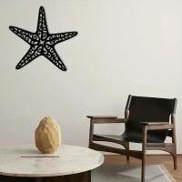 Arte De Pared De Metal En Forma De Estrella De Mar Costera Para Decoración De Interiores Arte De Pared Para Hogar - details 2