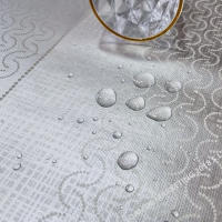 Mantel PVC, Mantel de hule, Ideal para el hogar, Cocina, Comedor, Fácil de limpiar,Apto para todas las mesas, moderna ，Plata - details 1