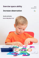 Puzzle De Madera Divertido Juego Educativo Para Niños Empaque Portátil Aprendizaje Cognitivo Temprano Consciencia De Colores Formas Y Vida Regalo Para Niños - details 1