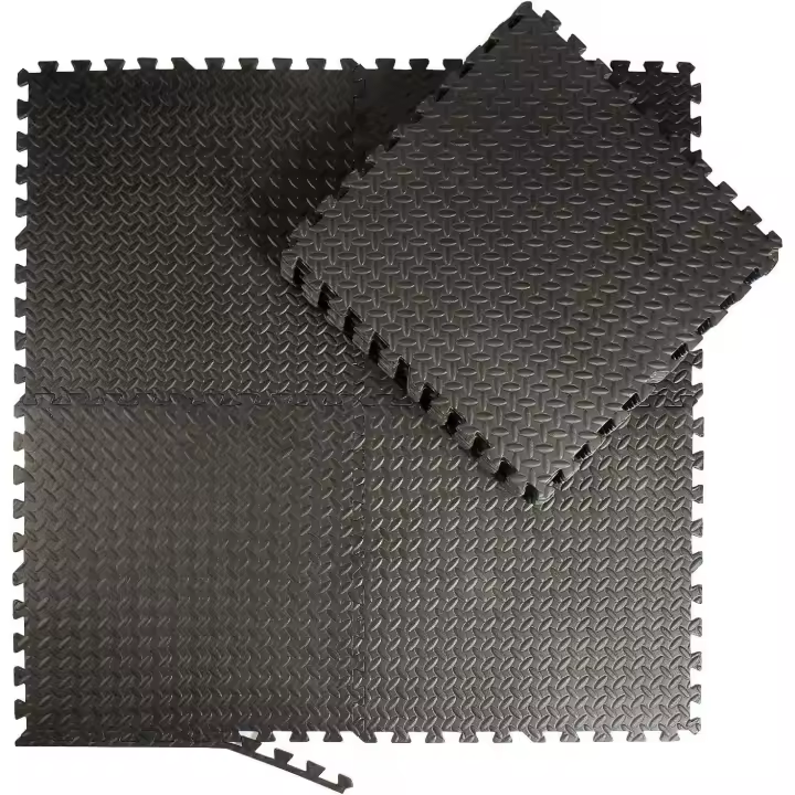 PERPETUAL Esterilla Puzzle Gimnasio Protector Suelo Acolchado (18 piezas-30x30cm) Garaje Piscina Exterior Camping Alfombrilla Protector Alfombra Tapiz Goma EVA Caucho Colchoneta Pesas Base Desmontable - 1