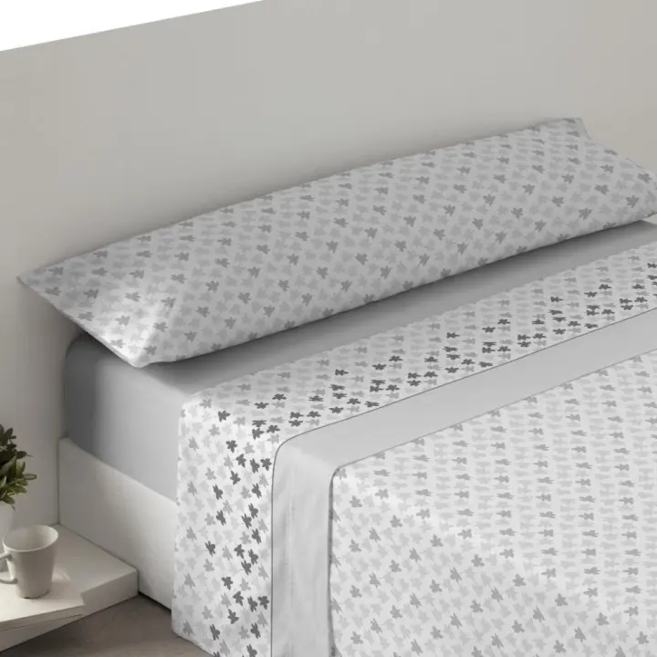 KYTZIAS - Juego de Sábanas para Verano Tacto Extrasuave. Tejido 100% Poliéster. Juego de cama 3 Piezas Microfibra. Sábanas de Verano de colores. Ropa de cama lisa y suave. Estampados modernos para cama de 90, 105, 135 y 150 cm. - 1