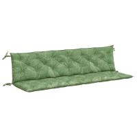 vidaXL Cojines para banco de jardín 2 uds tela 200x50x7 cm Color Crema,  Azul y blanco,  Verde y rosa y mas Cojín Decorativo de Asiento Cojines de muebles de salon - details 4