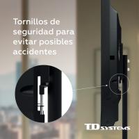 Soporte de TV de sobremesa fijo para pantallas de 32 a 50 pulgadas. VESA máximo de 400 x 400 mm - TD Systems P30X25M44 - details 4
