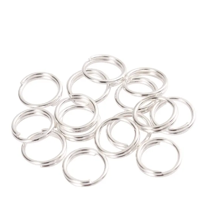 Anillos De Salto Abiertos 200pcs 6/8/10mm Anillos De Círculo Para Llaves Conectores De Anillo De Llave DIY Accesorios De Bricolaje Para Hombres Y Mujeres - 1