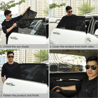 Cortinas De Sol Para Coche Universal Protección Contra Mosquitos Malla De Repelente De Sol Accesorios De Auto Para Ventanas Laterales SUV - details 3