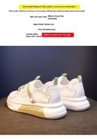 Zapatos Blancos Pequeños Transpirables Verano Suela Gruesa Antideslizante Casual Para Mujer Zapatos De Tela De Malla Cómodos Y Versátiles - details 4