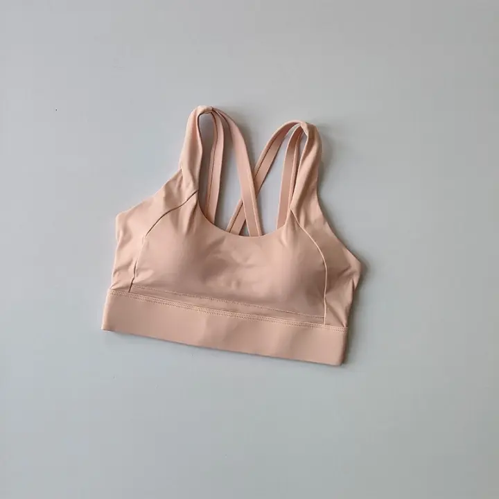 Sudadera Deportiva De Alta Gama Para Mujer Impacto Alto Push up Fitness Yoga Gimnasio Top Corto Transpirable Nylon Spandex Cierre De Tres Brechas - 1