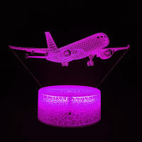 Lámpara De Noche De Avión 3D Iluminación LED Táctil USB Decoración Para Habitación Regalo De Cumpleaños Y Navidad Para Niños Boys - details 6