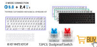 Interruptores Lineales Táctiles Silenciosos Outemu Para Teclado 3Pin Anti Polvo Para Teclados Mécanicos MX Juegos DIY - details 23
