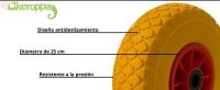 Rueda Maciza Carretilla Amarilla 26 Cm - Resistente a Pinchazos - Keroppa - details 2