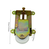 Rodillo De Puerta Deslizante Concavo 1-1/2 Pulgadas Para Ventanas Y Puertas De Espejo Cuerpo De Acero Con Rodamientos De Bolas - details 1