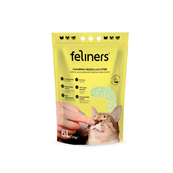 FELINERS Maíz con té verde 3kg (6L) - 1