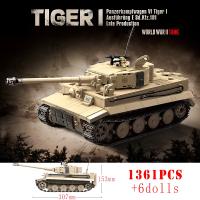 Bloques De Construcción De Tanque Pesado Tiger I WW2 KV-2 Panther Ejército Juguetes Para Niños Regalo De Cumpleaños Compatible Con Lego Material Plástico Unisex - details 1