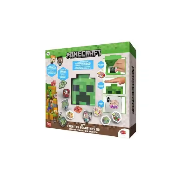 CREA TUS PEGATINAS 3D MINECRAFT - 1