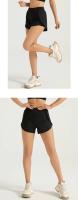 MOV Los bolsillos laterales anti-Exposición de los pantalones cortos de los deportes de las mujeres a continuación los pantalones cortos corrientes de la yoga de la aptitud - details 12