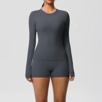 SSITO Traje Deportivo de Yoga para Mujer, 2 UDS., entrenamiento, ajuste Seco, transpirable, Top Deportivo de Alta elasticidad, pantalones de Yoga de Belte Alta para Mujer - details 23