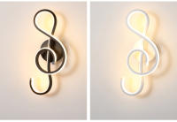 Lámpara De Pared Minimalista Moderna Para Sala De Estar Y Dormitorio Luz LED Interior Blanca Negra Decoración De Pasillo Iluminación AC90V-260V - details 19