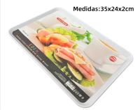 2PCS Plastic Forte BANDEJA PLASTICO PARA SERVIR 35X24CM / 27X21CM - details 0