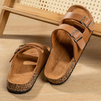 Clásicos Pantuflas Unisex Para Hombres Cómodas Verano Zapatos De Tiza Microfibra Talla Grande 36-46 Sandalias Al Aire Libre - details 9