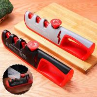 Afilador De Cuchillos 4 En 1 Ajustable Profesional Para Cocina Herramienta De Afilado Para Cuchillos Y Tijeras Con Piedra De Afilado - details 3