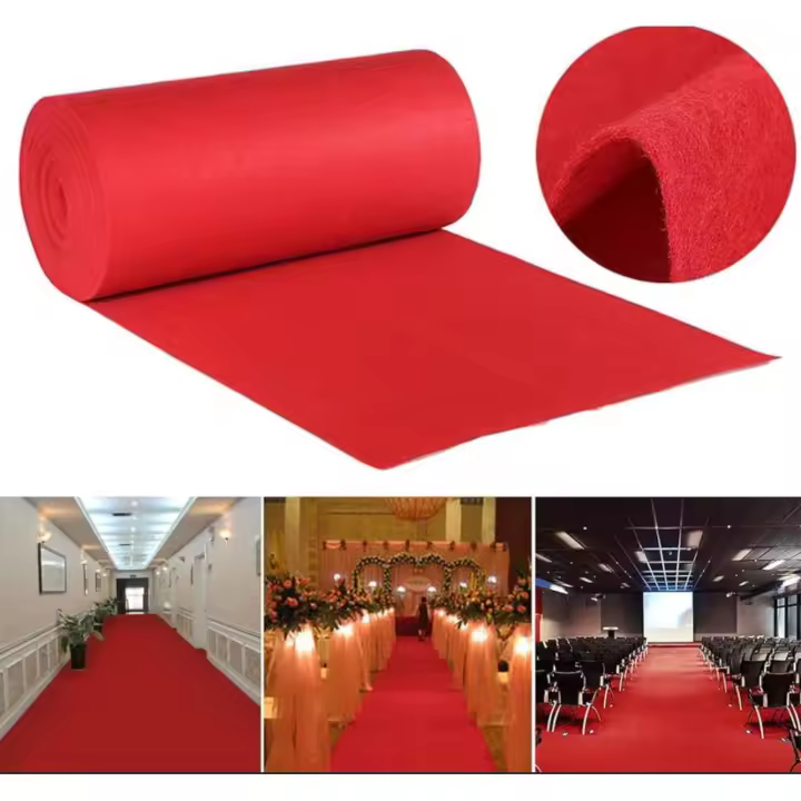 Alfombra roja para eventos de boda, ,Navidad ,exterior e interior, alfombra de recepción para fiestas,ceremonias - 1