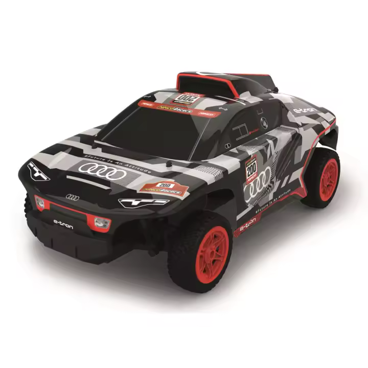 Coche Radio control Audi RS Q E-Tron 1:10, emisora 2,4Ghz y bateria de 7,4V ¡carrocería termo-conformada muy resistente! 40x14x20 cm (Ninco NH93147) - 1