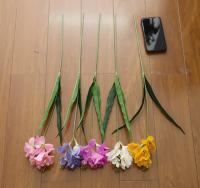 Orquídea Artificial De Hojada Suelta 65CM Para Decoración De Hogar Boda Hotel Flor Silken Freesia Adorno De Eventos - details 8