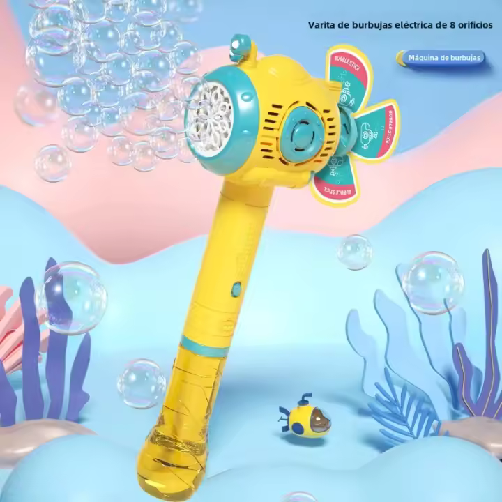 Máquina De Burbujas Automática Para Niños Juguetes Submarino Fabricante De Burbujas Detergente Disparador Juegos Al Aire Libre Regalo Para Niños - 1