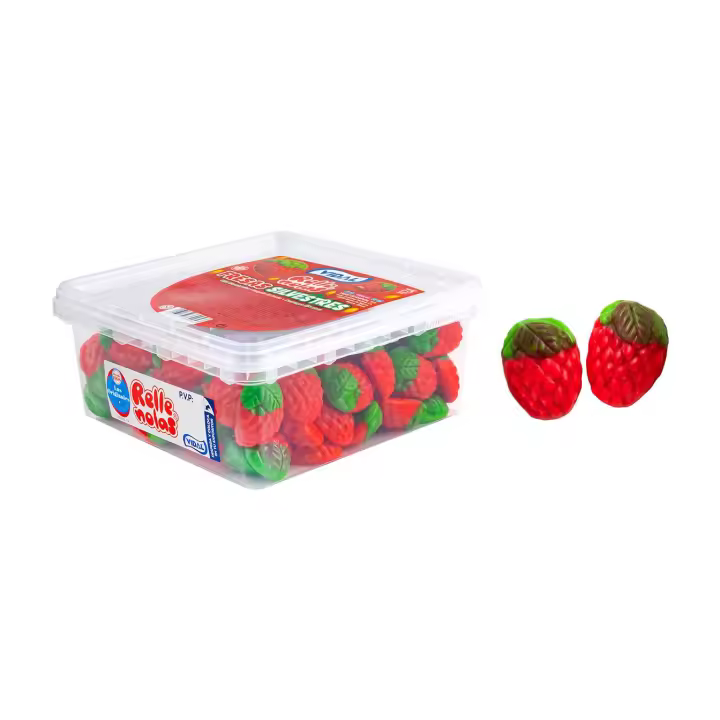 Fresas Silvestres Rellenas Vidal 795g - Delicioso dulce de gelatina con auténtico sabor a fresa silvestre - 1