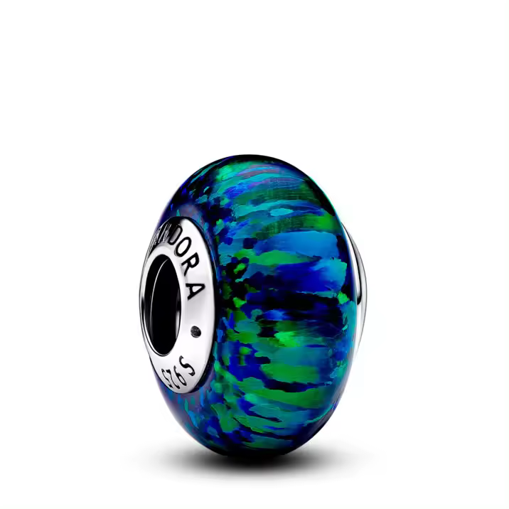 Pandora Charm en plata de ley Verde Opalescente 791691C04 , para Mujer - 1