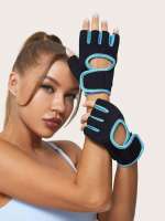 Guantes De Entrenamiento Para Hombre Y Mujer Transpirables Anti Deslizamiento De Media Dedo Para Ciclismo Y Ejercicio En Barra Horizontal - details 7